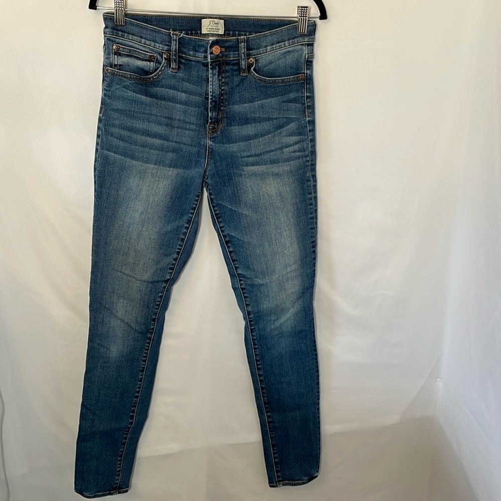 J. Crew blue jeans high rise toothpick size 29T